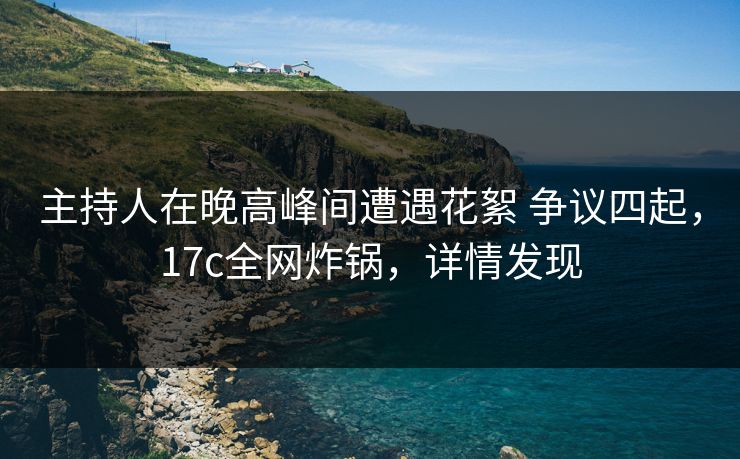 主持人在晚高峰间遭遇花絮 争议四起，17c全网炸锅，详情发现